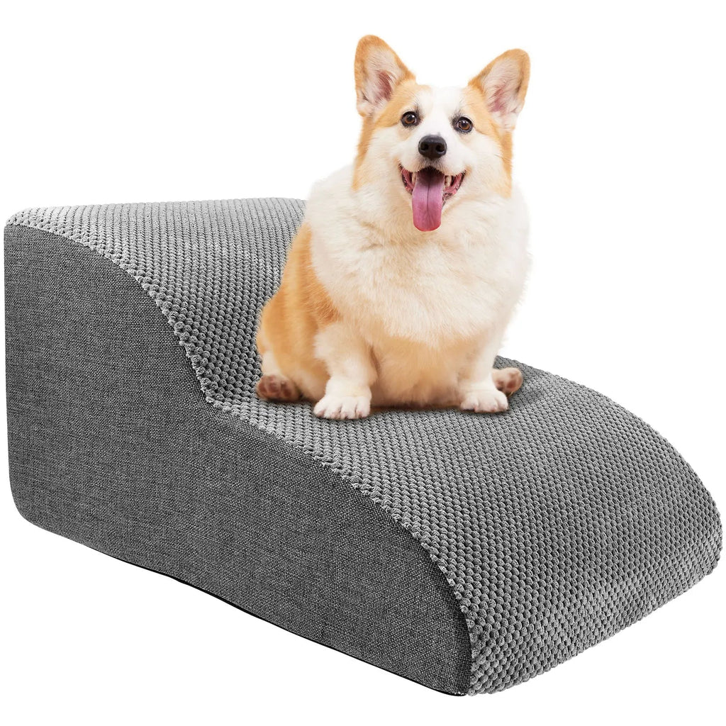 Dog Stairs for Bed — Soft, Sturdy Pet Steps