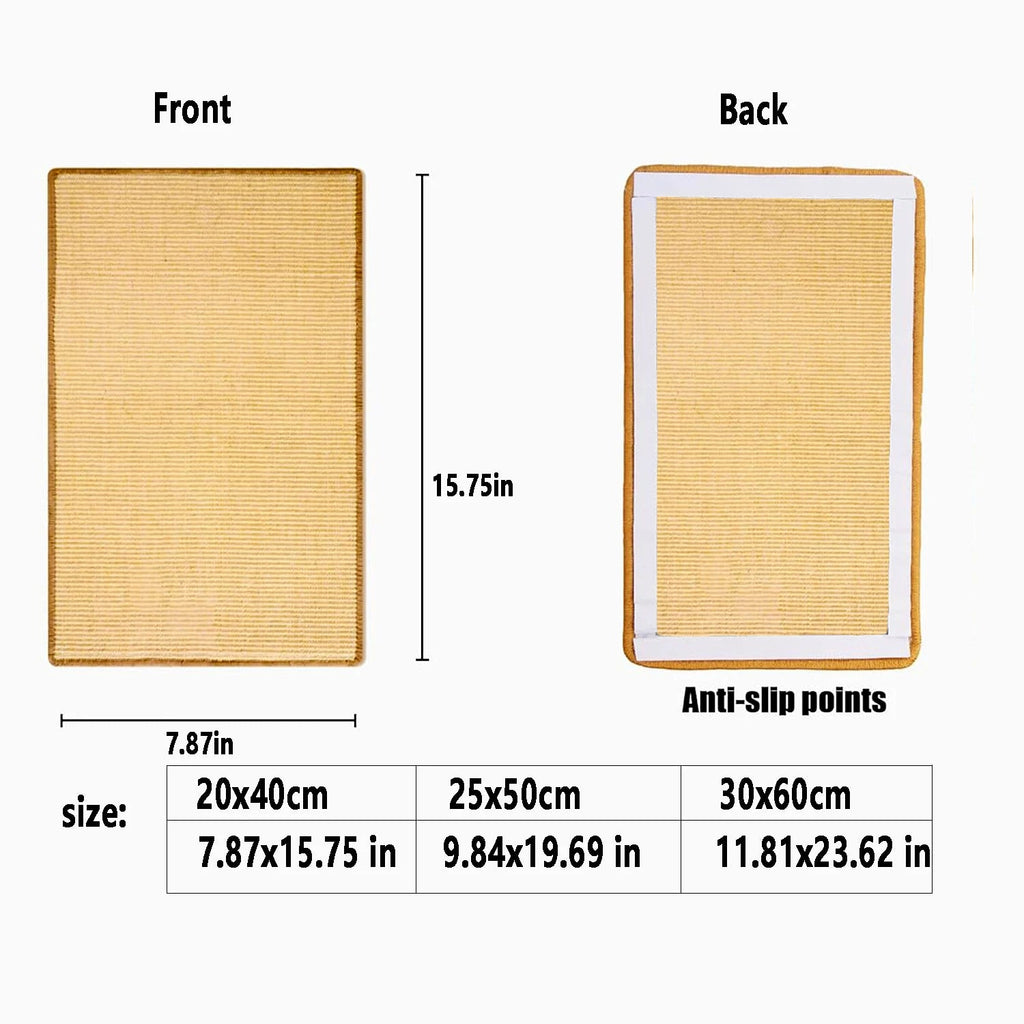 Sisal Cat Scratcher Board Mat — Durable Scratch & Play