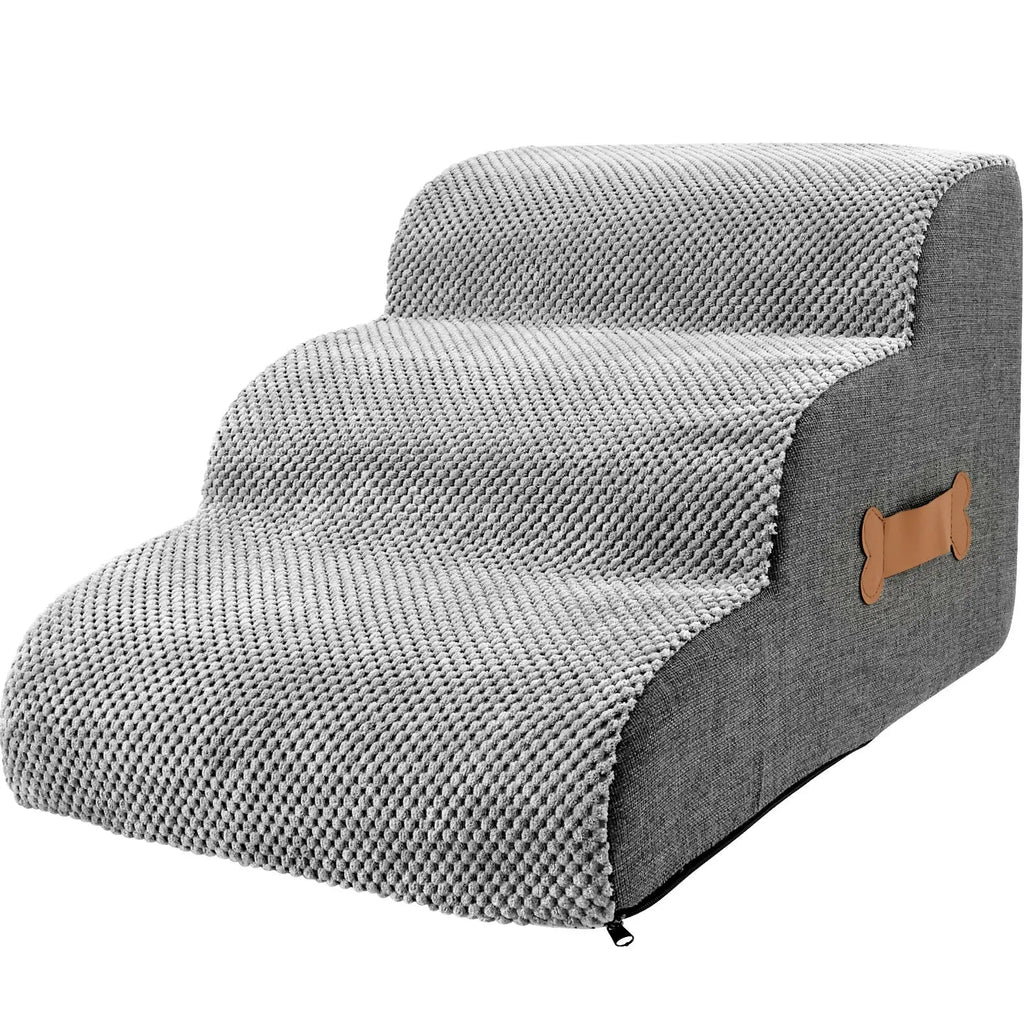 Dog Stairs for Bed — Soft, Sturdy Pet Steps