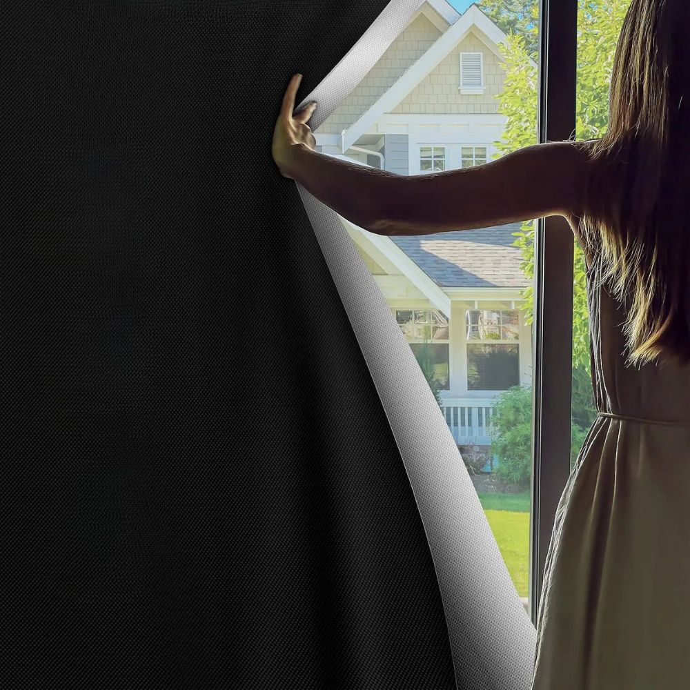 Adhesive Blackout Window Shade — No-Drill Light Blocking