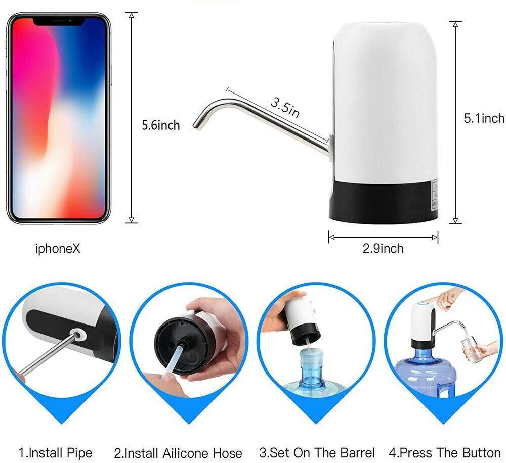 Automatic Water Dispenser — Rechargeable Bottle Pump