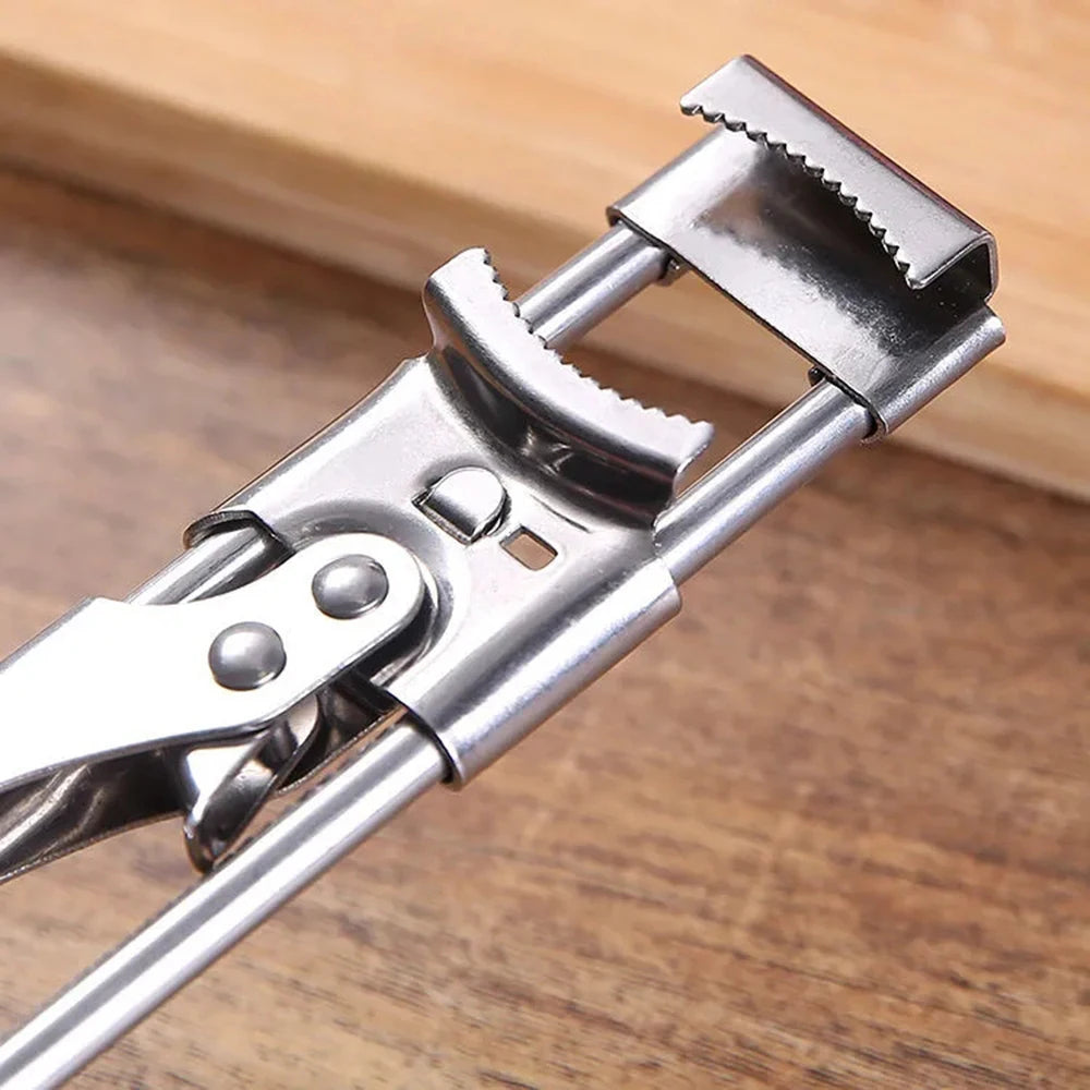 Adjustable Stainless Steel Jar Opener — Easy-Grip Lid Remover