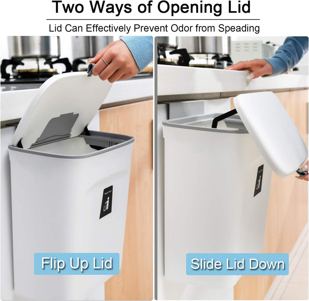 2.4-Gallon Kitchen Compost Bin — Countertop or Under-Sink
