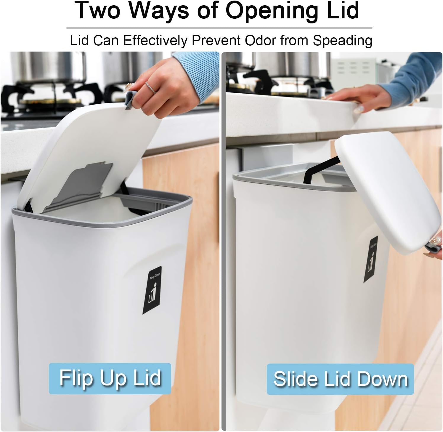 2.4-Gallon Kitchen Compost Bin — Countertop or Under-Sink