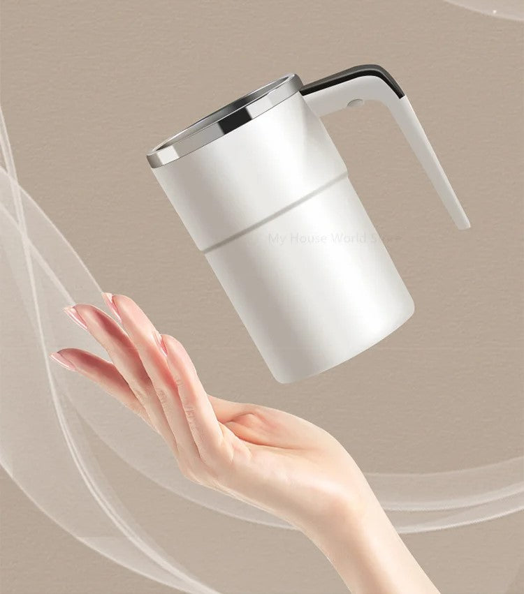 Rechargeable Self-Stirring Mug — Automatic One-Touch Mixer