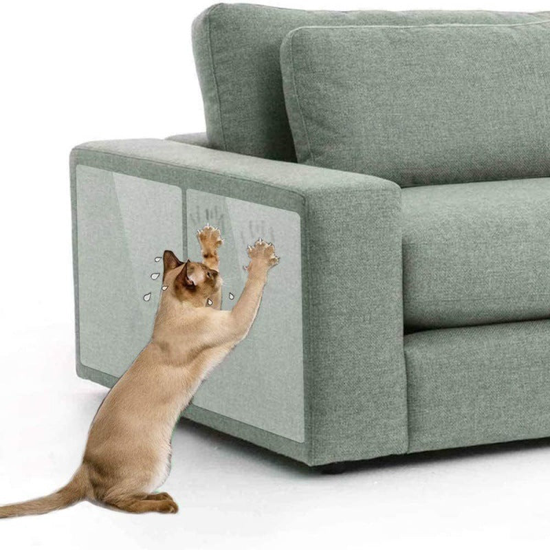 Clear Cat Furniture Scratch Protector — Self-Adhesive Sheet