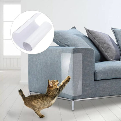 Clear Cat Furniture Scratch Protector — Self-Adhesive Sheet