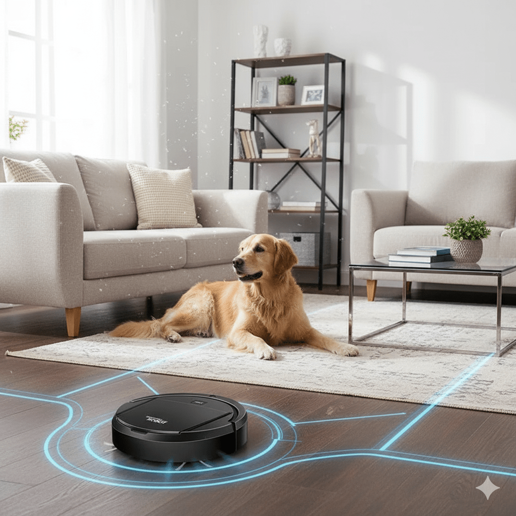 Smart Robot Vacuum Cleaner — Ultra-Quiet with HEPA Filtration