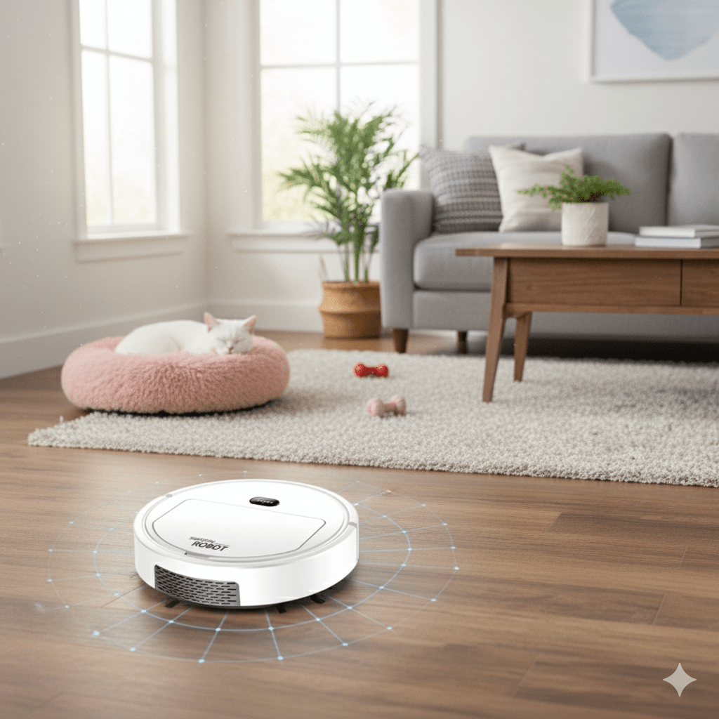 Smart Robot Vacuum Cleaner — Ultra-Quiet with HEPA Filtration
