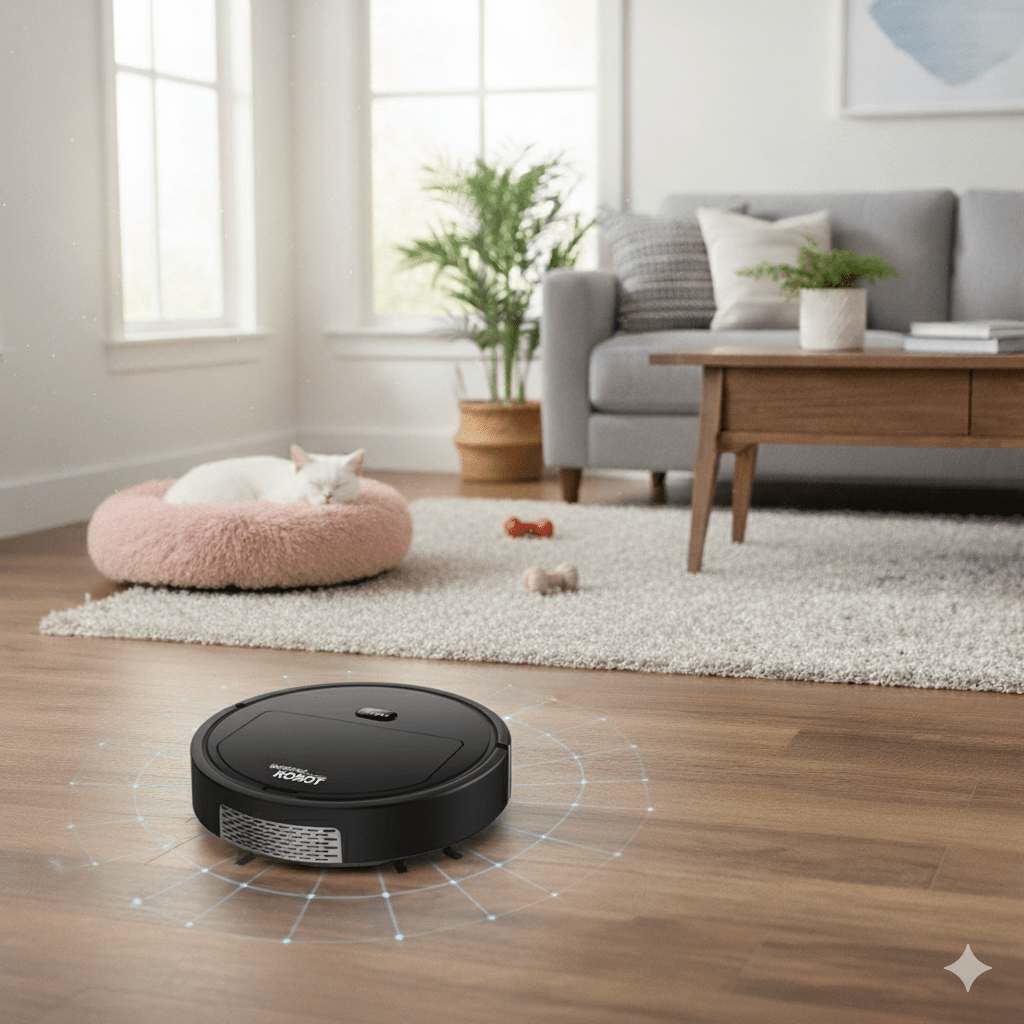 Smart Robot Vacuum Cleaner — Ultra-Quiet with HEPA Filtration