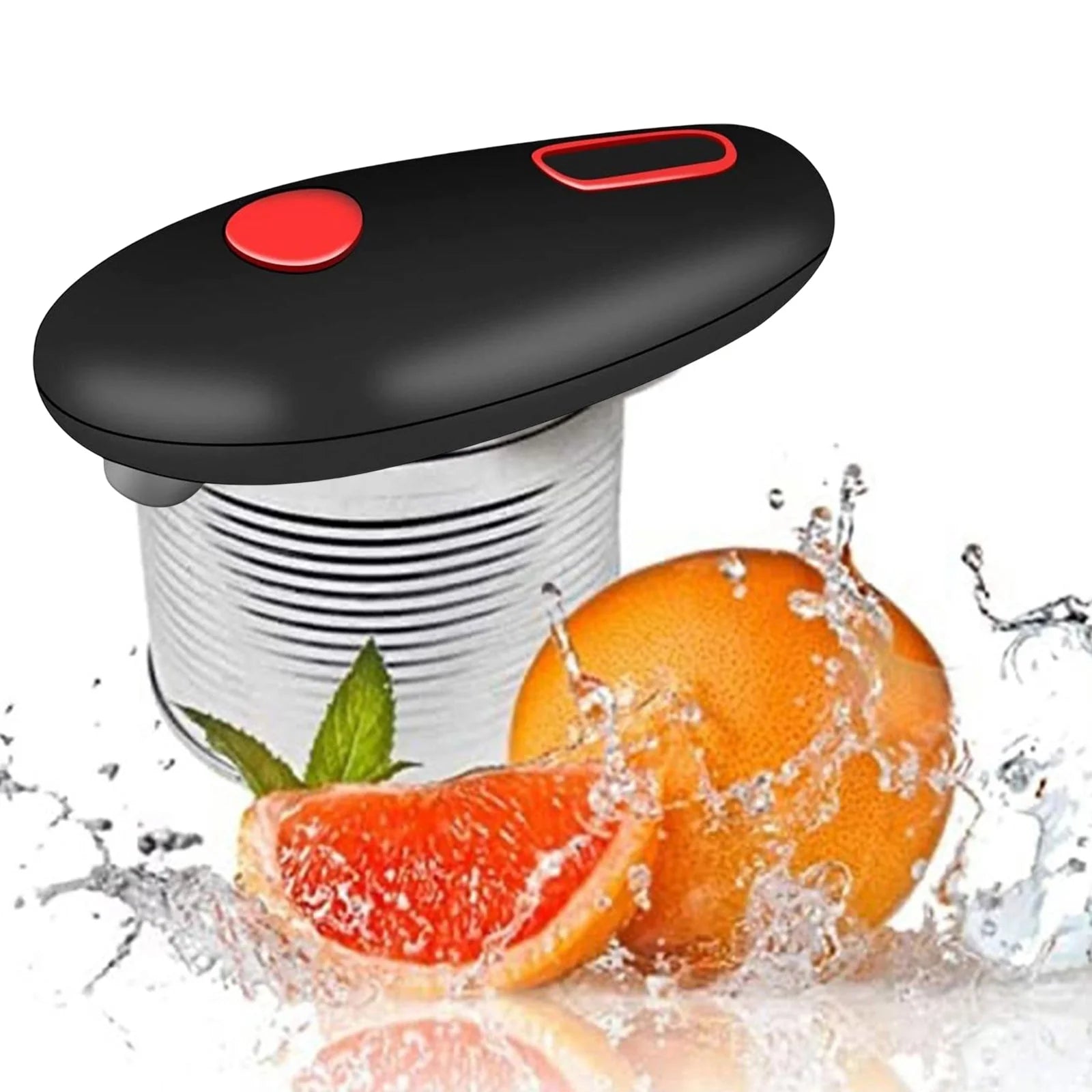 Automatic Electric Can Opener — One-Touch, Smooth-Edge