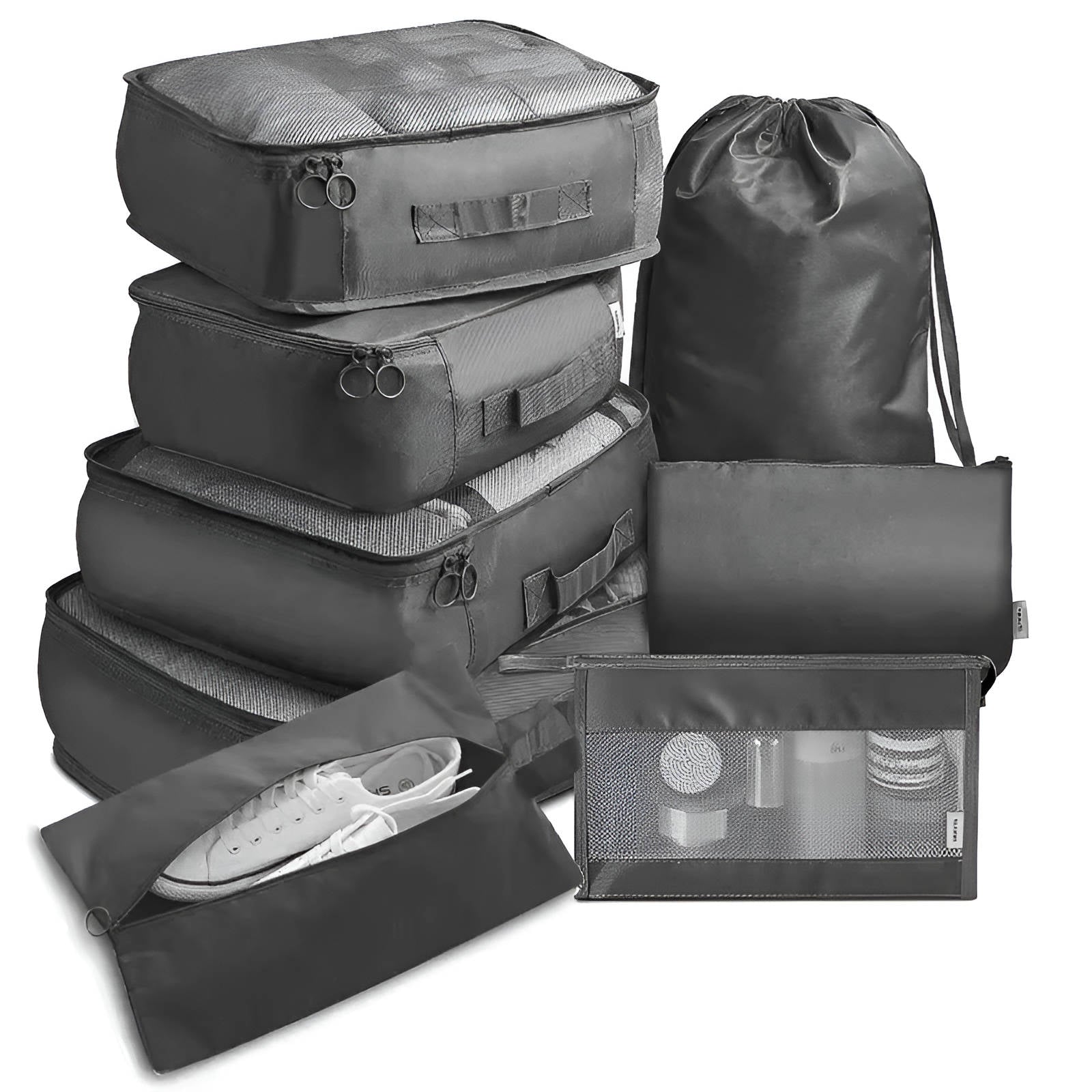 7-Set Packing Cubes for Travel — Organised, Space-Saving Set