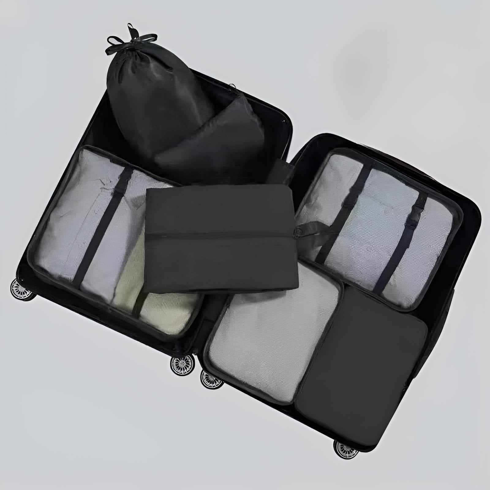 7-Set Packing Cubes for Travel — Organised, Space-Saving Set
