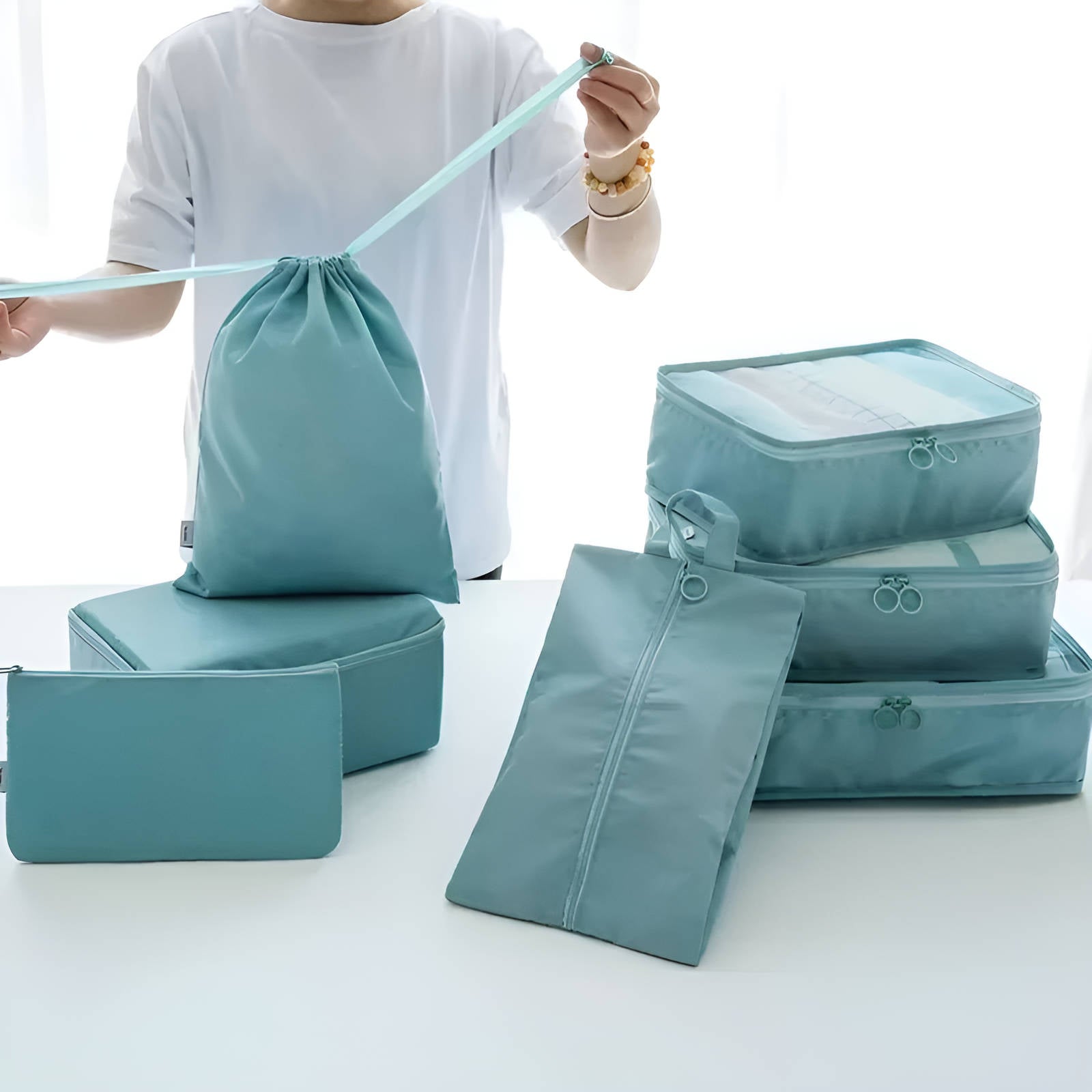 7-Set Packing Cubes for Travel — Organised, Space-Saving Set