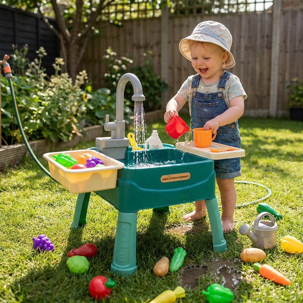 Children's Indoor/Outdoor Standing Sink lifestyle