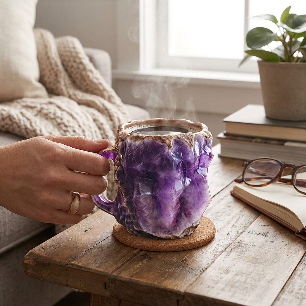 Mineral Crystal Coffee Mugs lifestyle