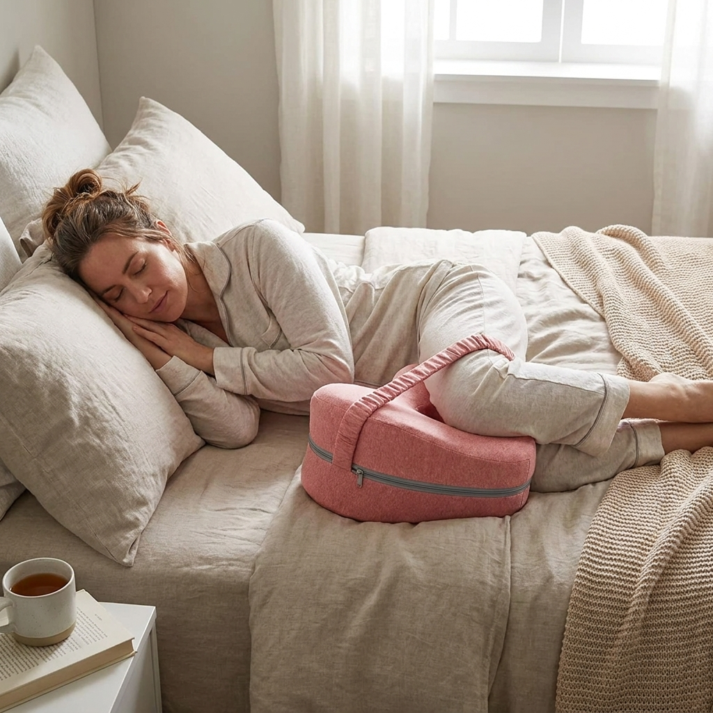 Knee Pillow For Side Sleepers lifestyle