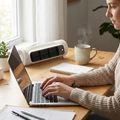 Bladeless Portable Air Conditioner Tower Fan lifestyle