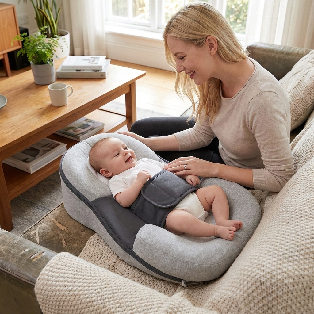 Anti-Spit-Up Infant Pillow lifestyle
