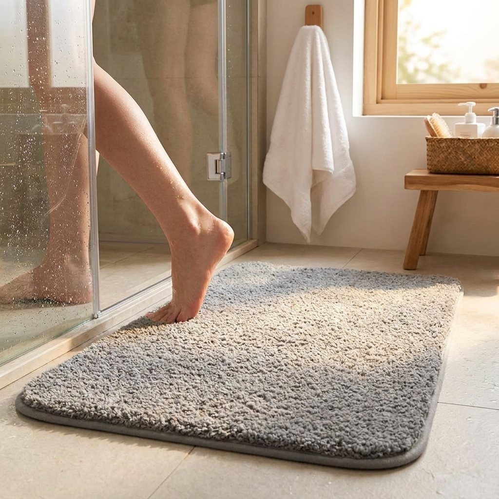 Super Thick Luxury Bathroom Rug lifestyle