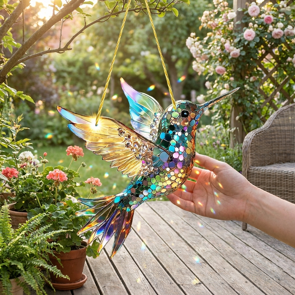 Hummingbird Suncatcher lifestyle