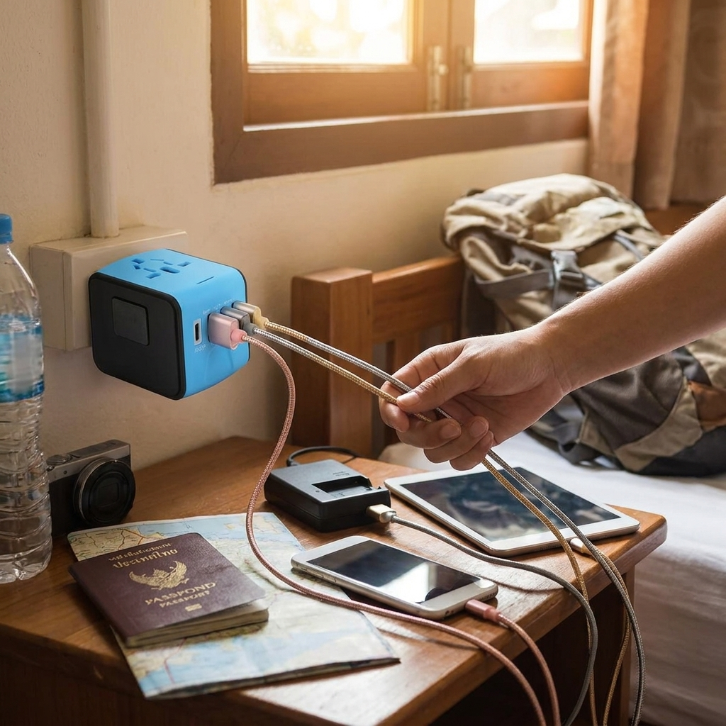 Multi-Port Travel Adapter lifestyle