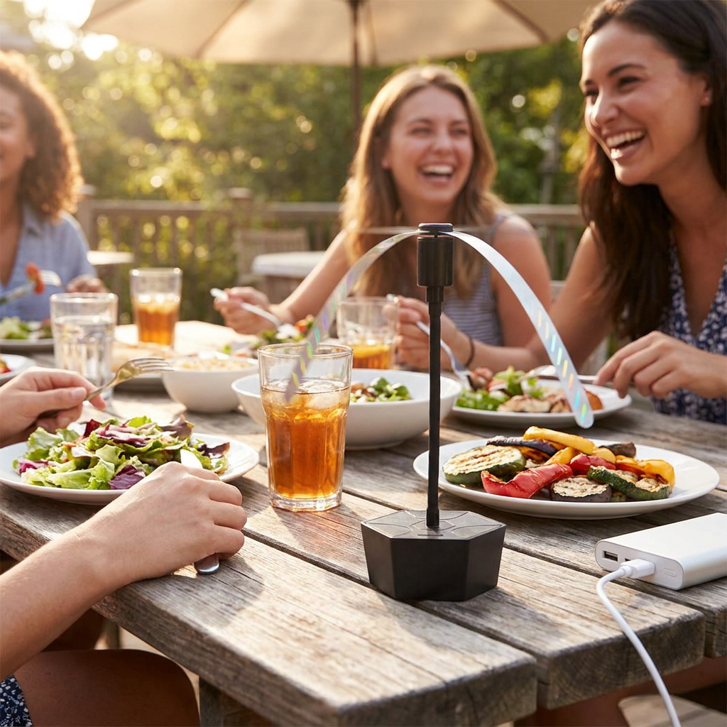 Outdoor Fly Repellent Fan lifestyle