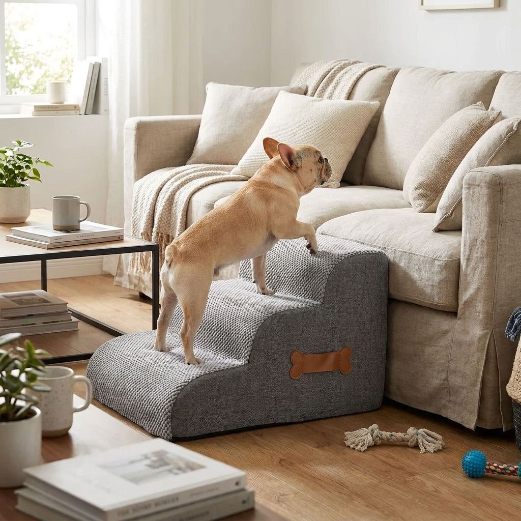 Dog Stairs for Bed lifestyle