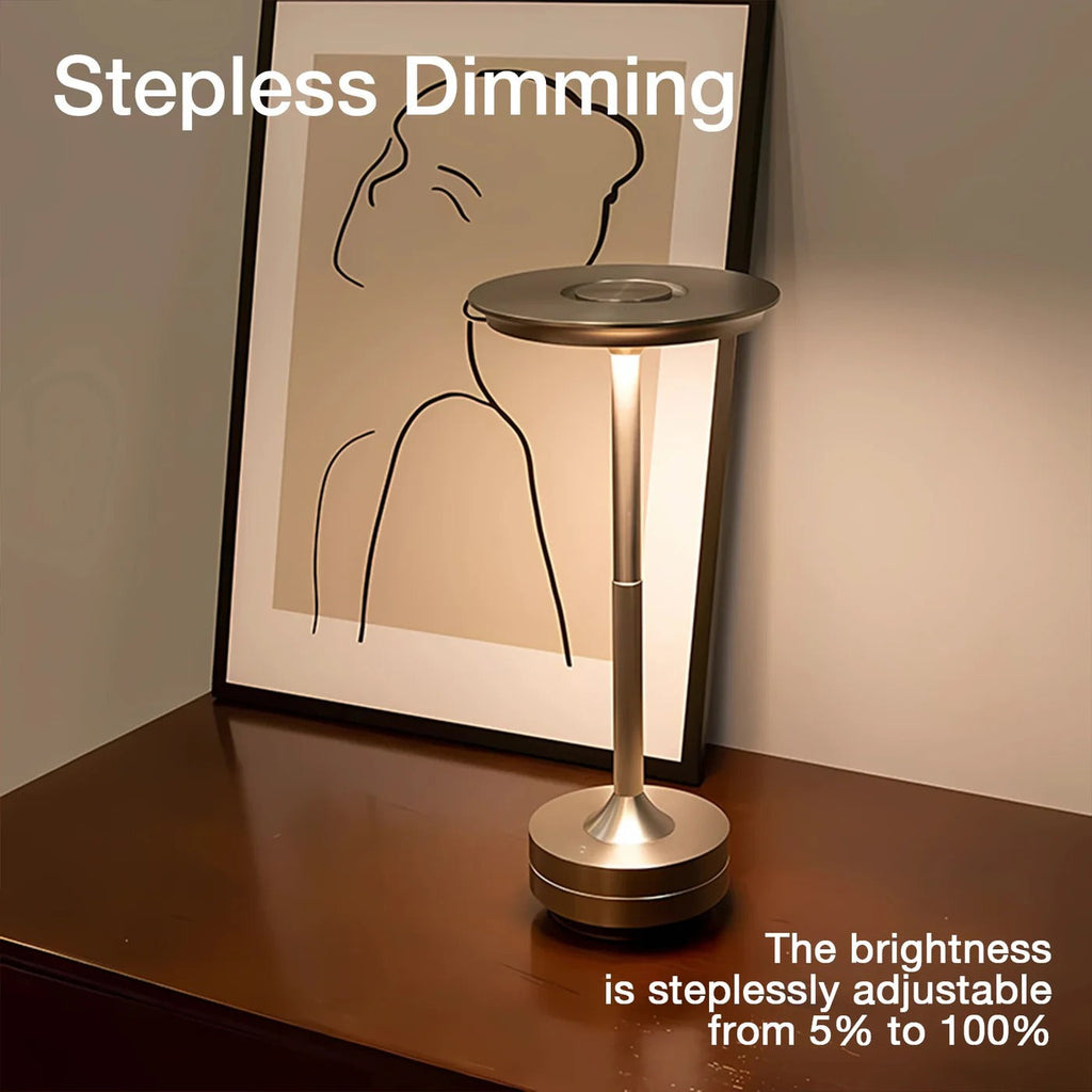 Cordless Nordic Table Lamp — Touch Control, Modern Accent Light