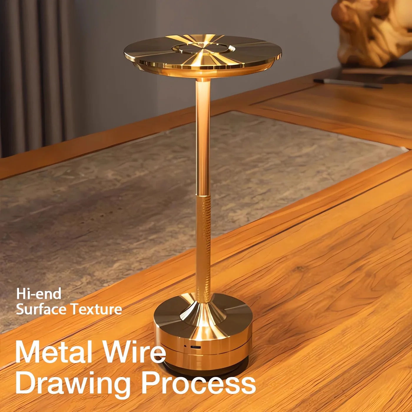 Cordless Nordic Table Lamp — Touch Control, Modern Accent Light