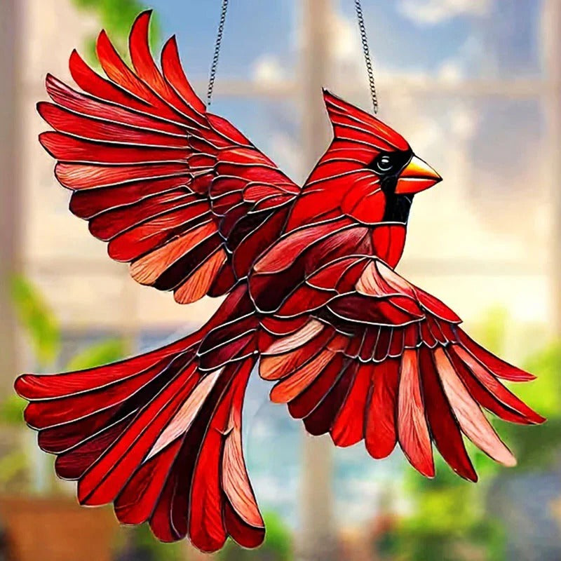 Hummingbird Suncatcher — Colourful Light-Catching Décor