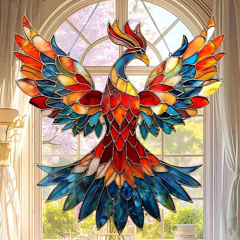 Hummingbird Suncatcher — Colourful Light-Catching Décor