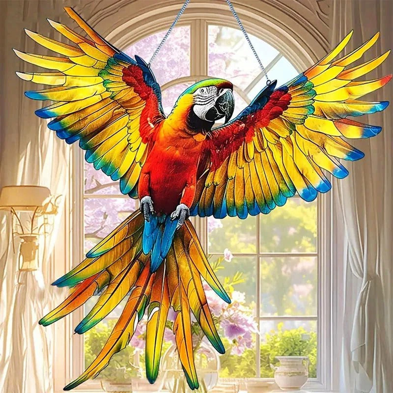 Hummingbird Suncatcher — Colourful Light-Catching Décor