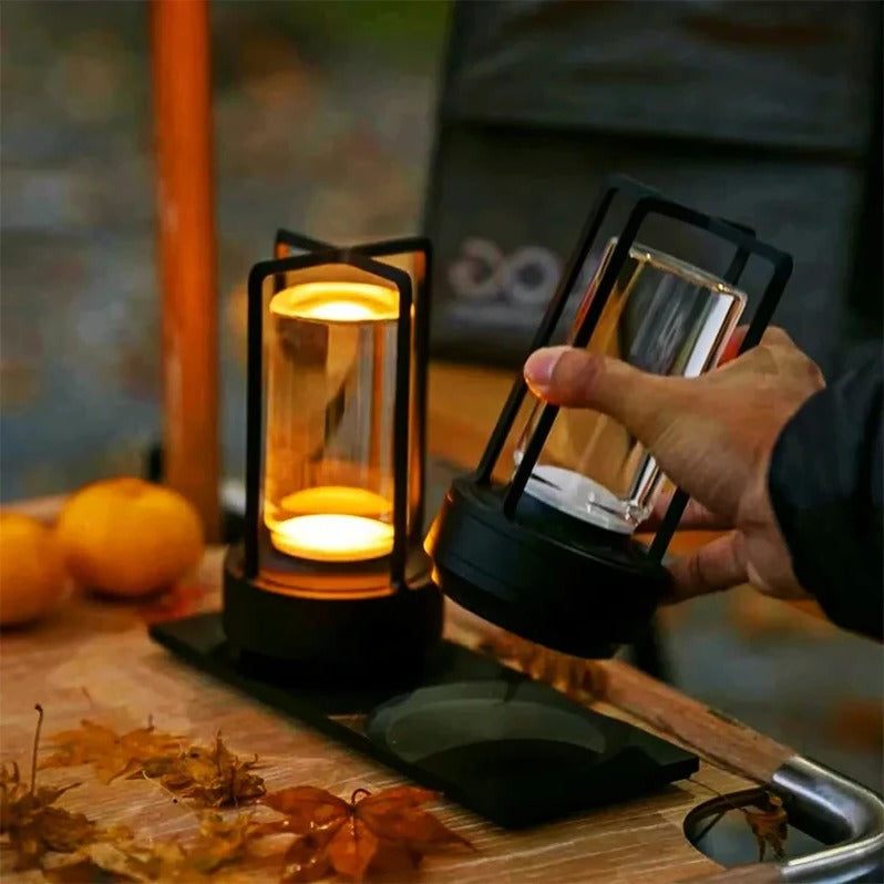 Cordless Nordic Table Lamp with Touch Dimming — Rechargeable & Portable