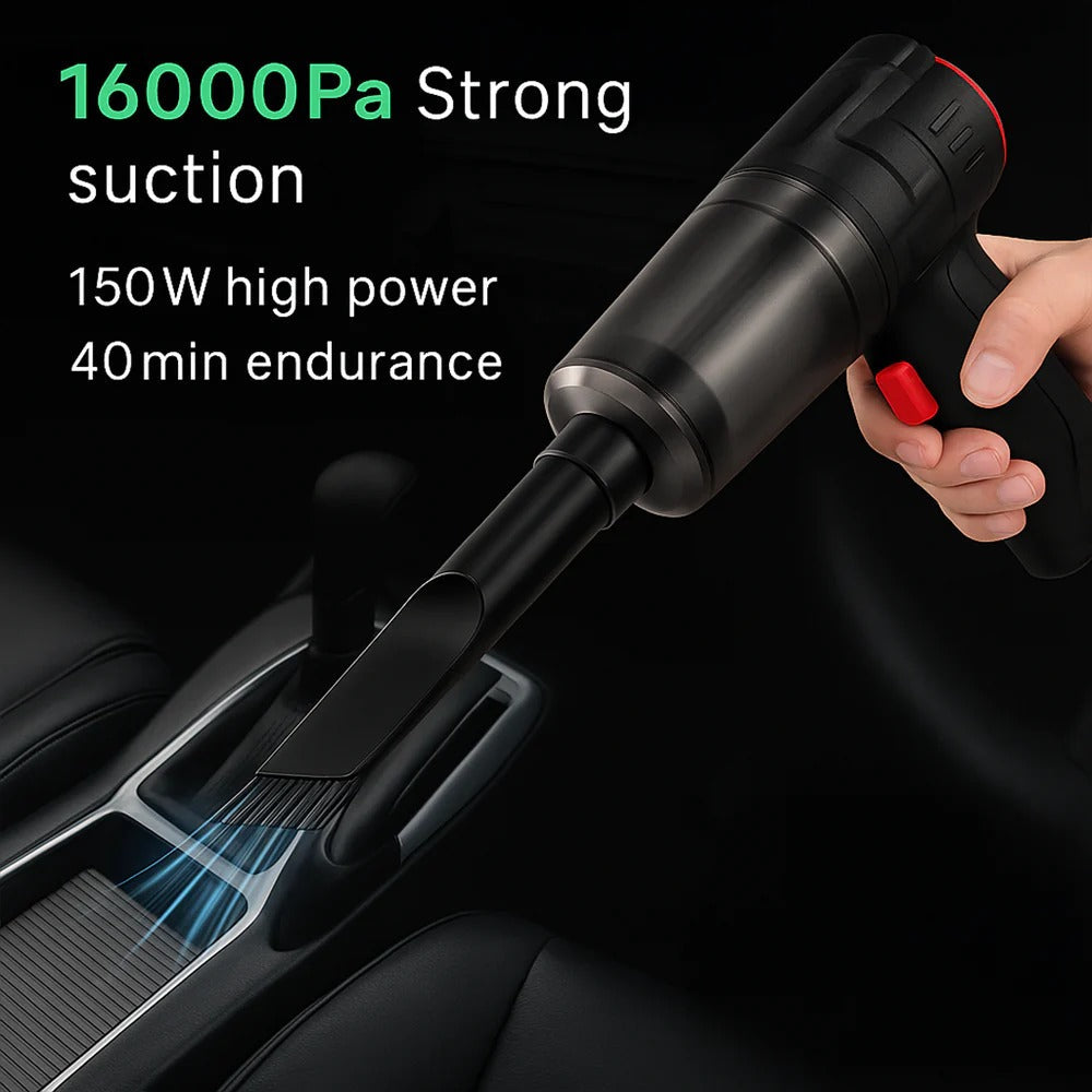 Cordless Car Vacuum — 95000Pa Powerful Handheld Cleaner