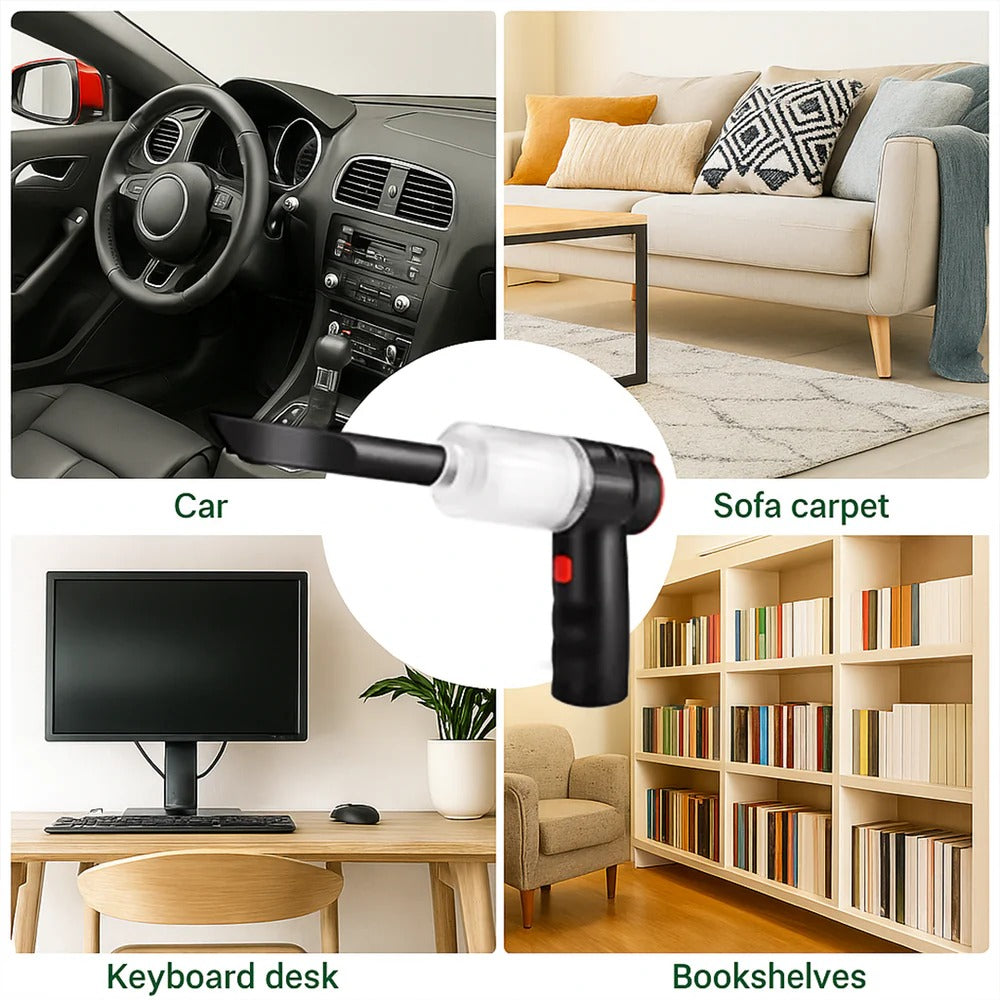 Cordless Car Vacuum — 95000Pa Powerful Handheld Cleaner
