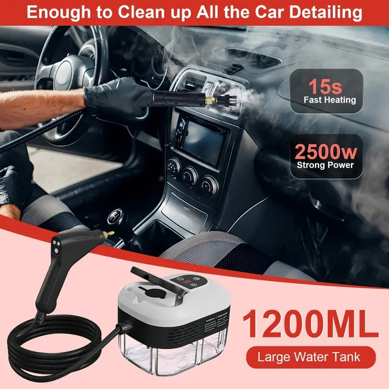 2500W High-Pressure Steam Cleaner with Protective Gloves