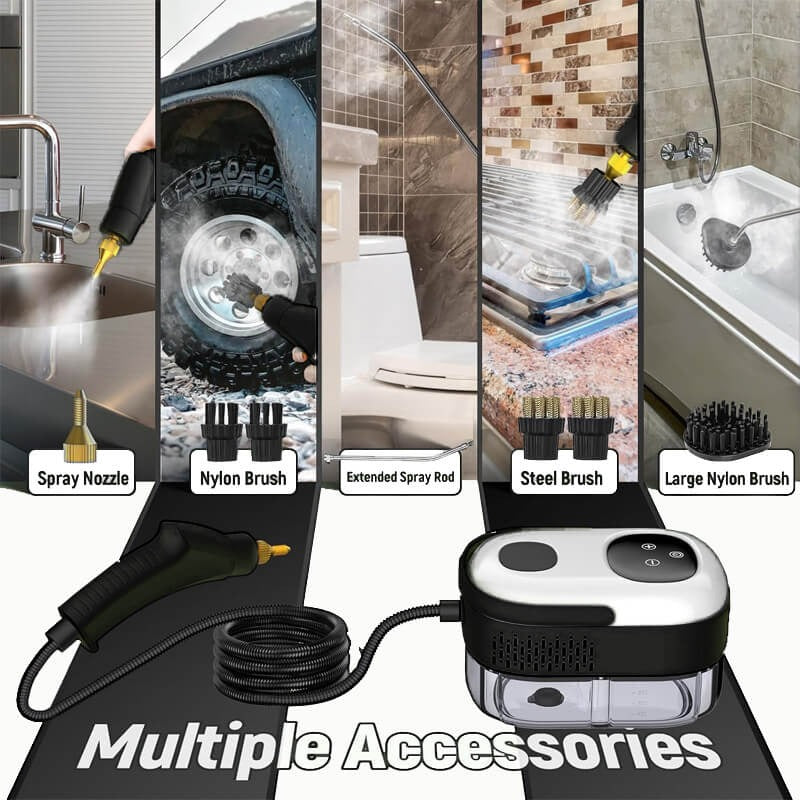 2500W High-Pressure Steam Cleaner with Protective Gloves