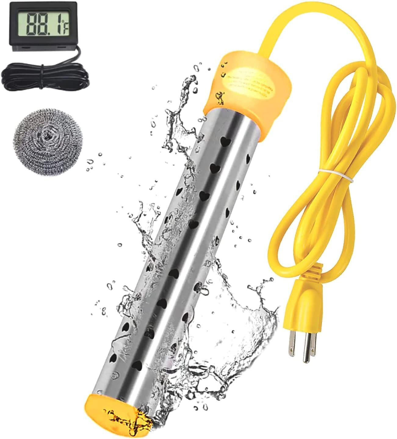 1500W Portable Immersion Water Heater — Fast Hot Water