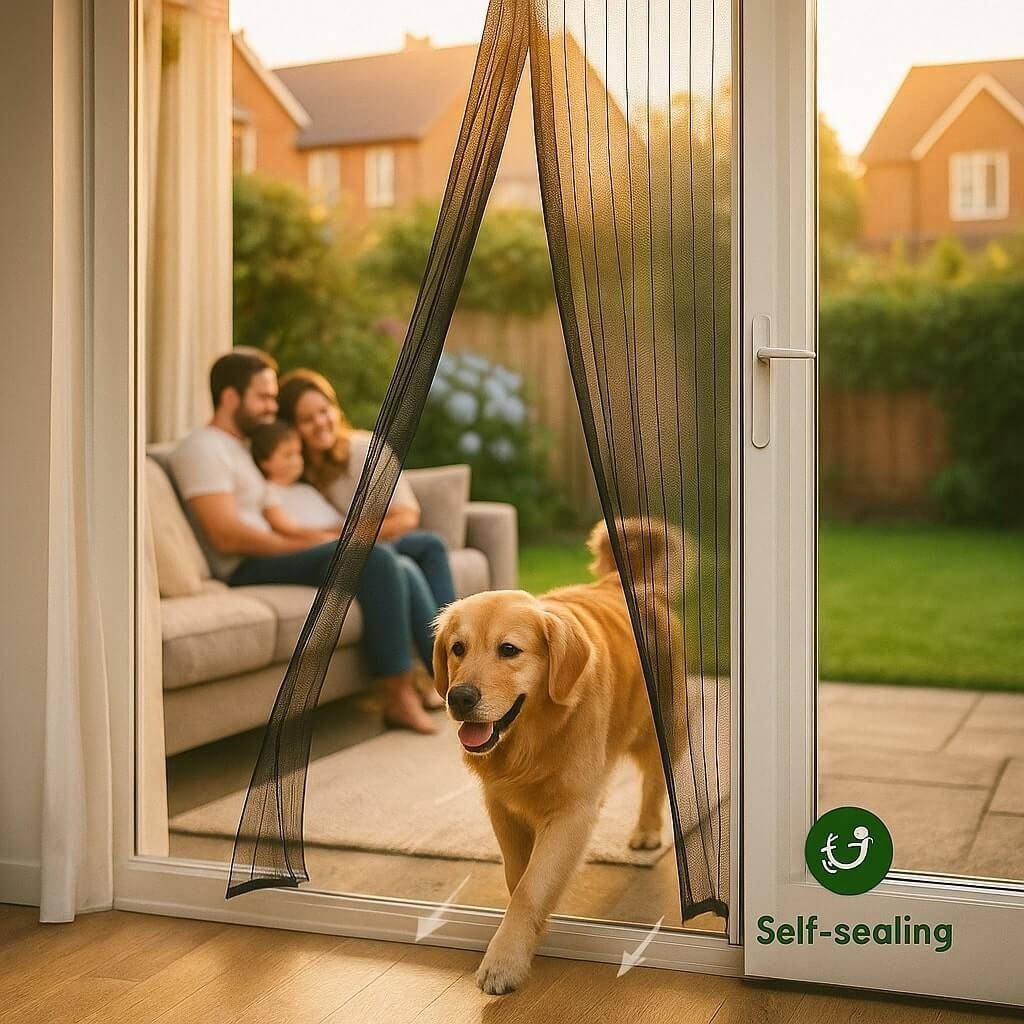 Magnetic Screen Door — Hands-Free Bug Screen, Custom Sizes