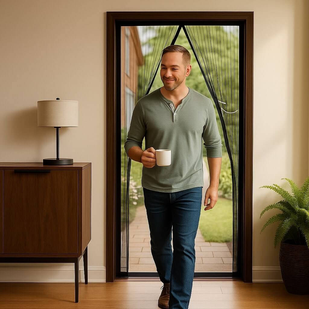 Magnetic Screen Door — Hands-Free Bug Screen, Custom Sizes