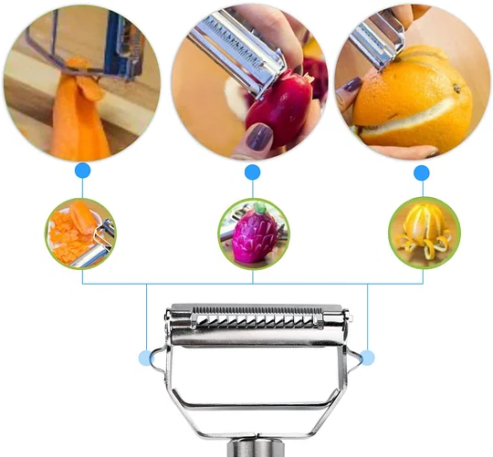 Dual-Blade Peeler — Compact Multi-Cut Kitchen Tool