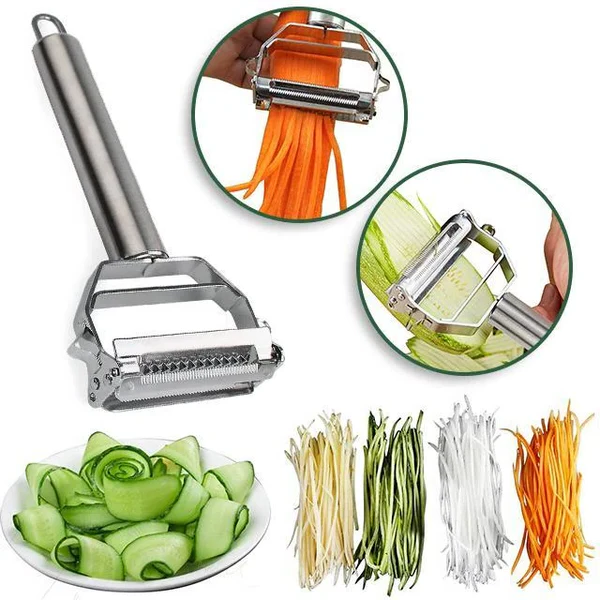 Dual-Blade Peeler — Compact Multi-Cut Kitchen Tool