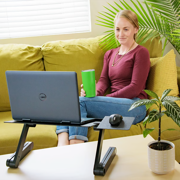 Adjustable Foldable Laptop Stand — Ergonomic Work-From-Anywhere