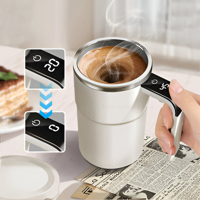 Rechargeable Self-Stirring Mug — Automatic One-Touch Mixer