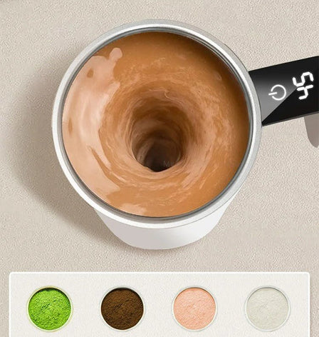 Rechargeable Self-Stirring Mug — Automatic One-Touch Mixer