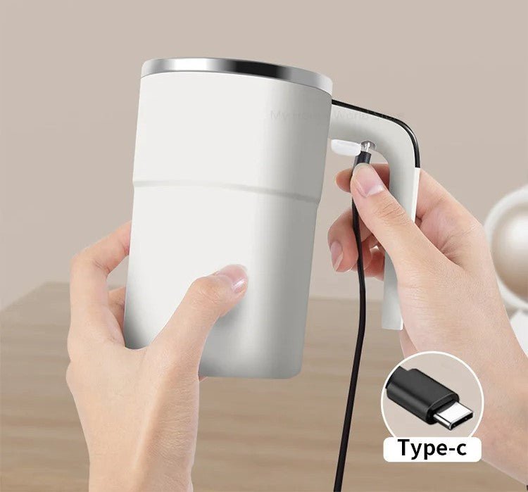 Rechargeable Self-Stirring Mug — Automatic One-Touch Mixer