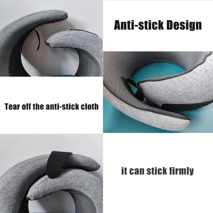 Memory Foam Travel Neck Pillow — Adjustable U-Shaped Support