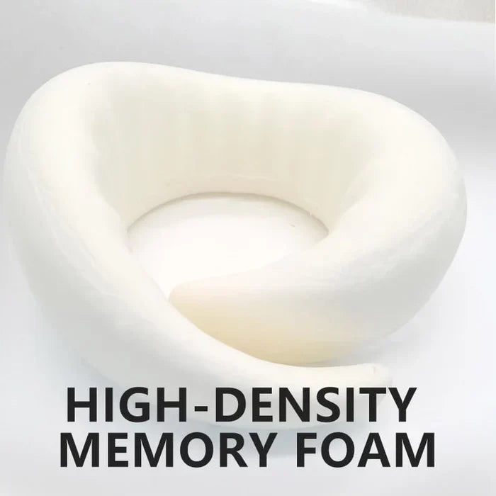 Memory Foam Travel Neck Pillow — Adjustable U-Shaped Support