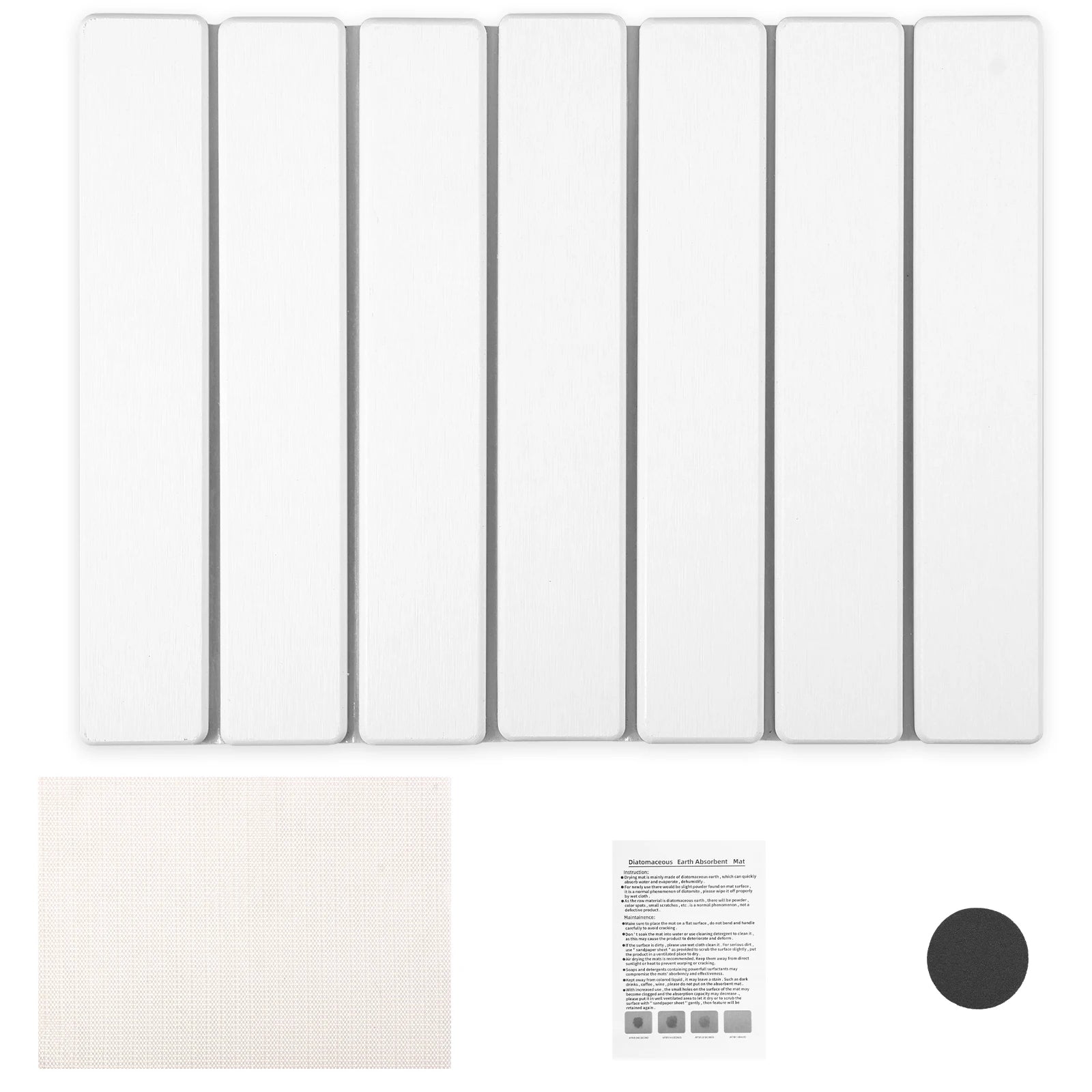 Foldable Diatomite Stone Dish Drying Mat — Fast-Absorbing